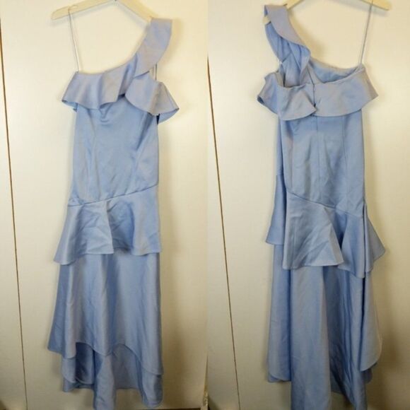 Zac Posen Ruffled One-Shoulder Gown - Picture 2 of 6